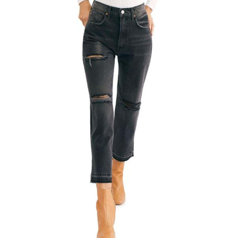 Free People Distressed Crop
